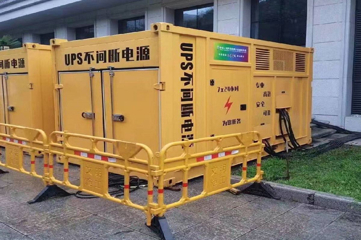 贵阳发电机租赁施工现场