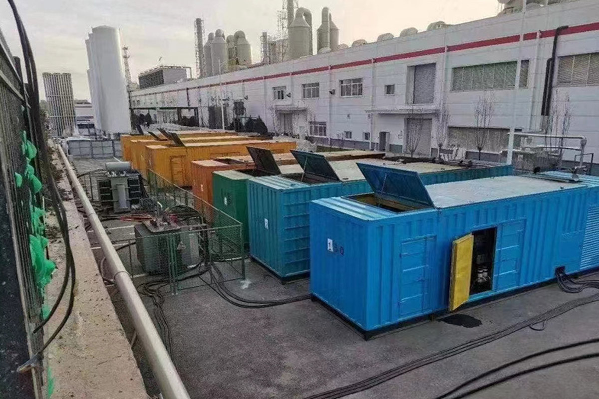 贵阳发电机租赁施工现场